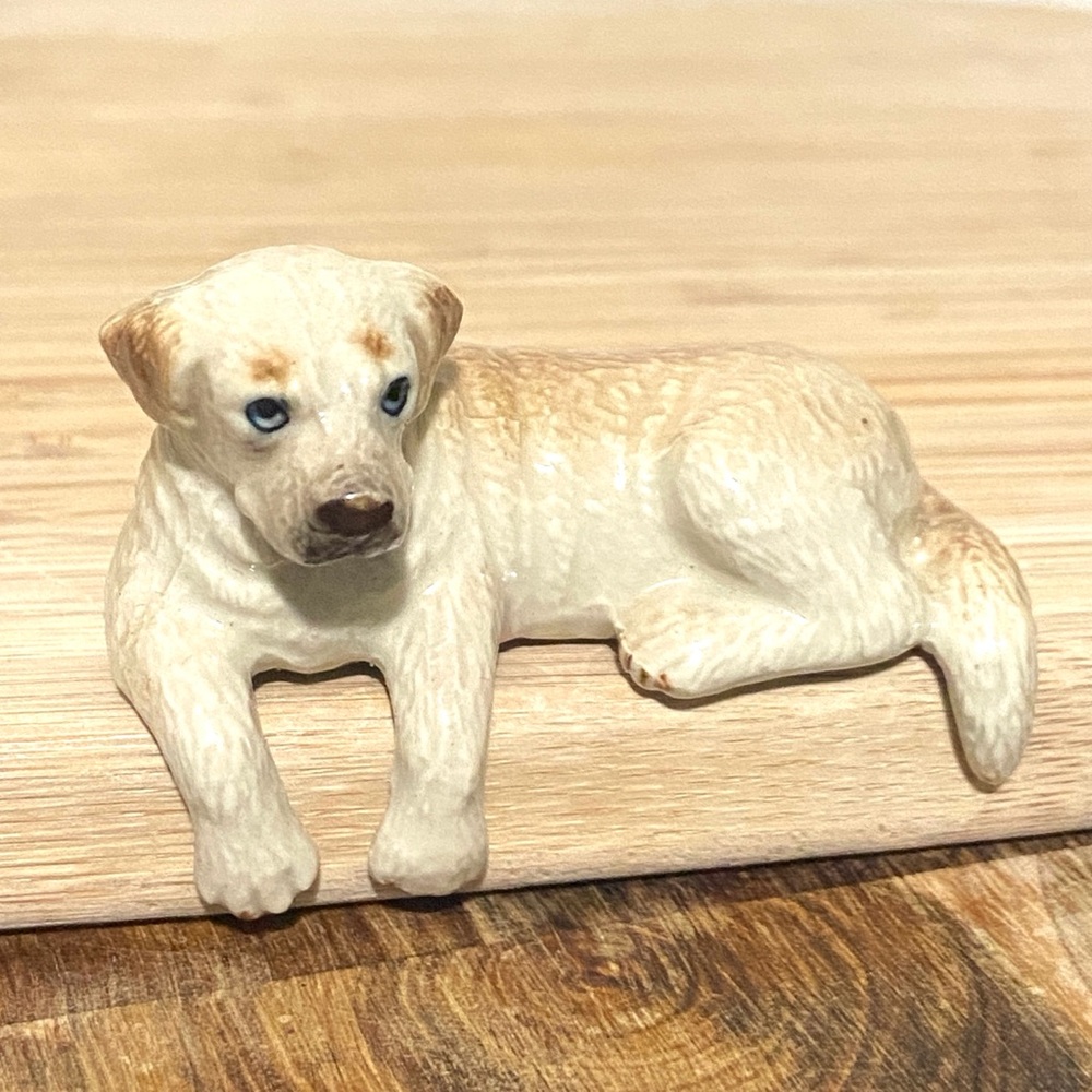 Miniature Ceramic Labrador Figurine